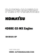 Komatsu 4D88E-5X-MX Engine Parts Manual SN 00101-UP - PDF