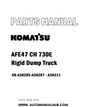 Komatsu AFE47 CH 730E Rigid Dump Truck Parts Manual SN A30285-A30287 - A30311 - PDF 