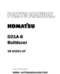 Komatsu D21A-8 Bulldozer Parts Manual SN 83001-UP - PDF