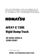 Komatsu AFE47-C 730E Rigid Dump Truck Parts Manual SN 32562-32563 & 32583-32587 - PDF