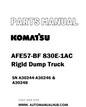 Komatsu AFE57-BF 830E-1AC Rigid Dump Truck Parts Manual SN A30244-A30246 & A30248 - PDF 