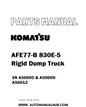 Komatsu AFE77-B 830E-5 Rigid Dump Truck Parts Manual SN A50005 & A50009-A50012 - PDF