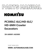 Komatsu PC300LC-6LC/HD-6LC/HD-6MH Crawler Excavators Parts Manual SN A80001-A83000 PDF