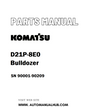 Komatsu D21P-8E0 Bulldozer Parts Manual SN 90001-90209 - PDF 