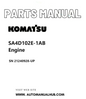 Komatsu SA4D102E-1AB Engine Parts Manual SN 21240928-UP PDF
