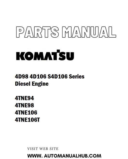 Komatsu 4D98 4D106 S4D106 Series Diesel Engine Service And Repair Manual - PDF