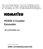 Komatsu PC95R-2 Crawler Excavator Parts Manual SN 21D5220001-UP PDF