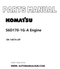Komatsu S6D170-1G-A Engine Parts Manual SN 14674-UP PDF