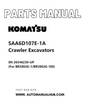 Komatsu SAA6D107E-1A Crawler Excavators Parts Manual SN 26546230-UP (For BR380JG-1/BR380JG-1E0) PDF