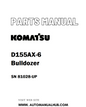 Komatsu D155AX-6 Bulldozer Parts Manual SN 81028-UP - PDF