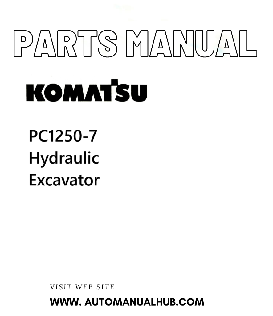 Komatsu PC1250-7 Hydraulic Excavator Parts Manual PDF