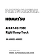 Komatsu AFE47-FG 730E Rigid Dump Truck Parts Manual SN A30521-A30522 - PDF
