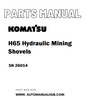 Komatsu H65 Hydraulic Mining Shovels Parts Manual SN 26014 - PDF 