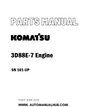 Komatsu 3D88E-7 Engine Parts Manual SN 101-UP (For PC30MR-5/PC35MR-5) - PDF
