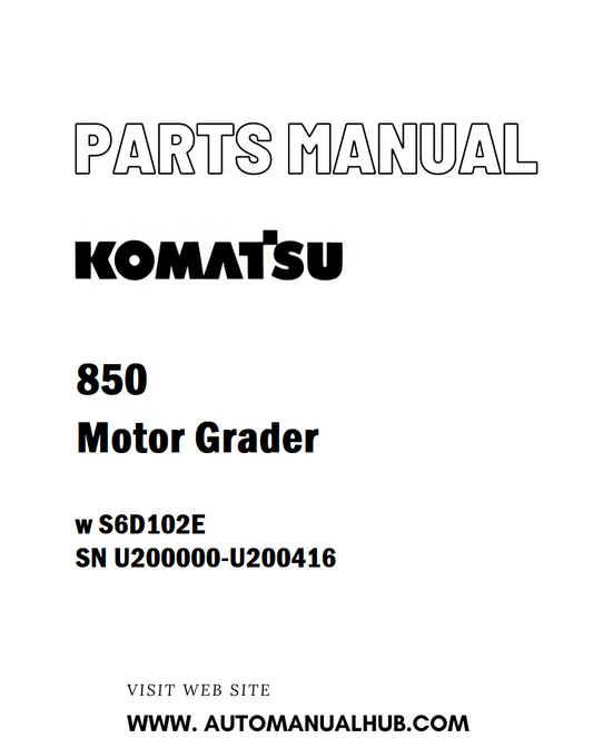 w S6D102E SN U200000-U200416