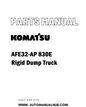 Komatsu AFE32-AP 830E Rigid Dump Truck Parts Manual - PDF