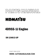 Komatsu 4D95S-1J Engine Parts Manual SN 124813-UP - PDF