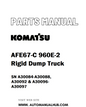Komatsu AFE67-C 960E-2 Rigid Dump Truck Parts Manual SN A30084-A30088, A30092 & A30096-A30097 - PDF 