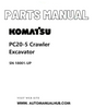 Komatsu PC20-5 Crawler Excavator Parts Manual SN 18001-UP PDF