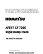 Komatsu AFE47-CF 730E Rigid Dump Truck Parts Manual SN A30279-A30280 - PDF 
