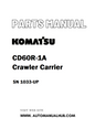 Komatsu CD60R-1A Crawler Carrier Parts Manual SN 1033-UP - PDF
