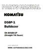 Komatsu D58P-1 Bulldozer Parts Manual SN 80588-UP (Straight Tilt Dozer) - PDF