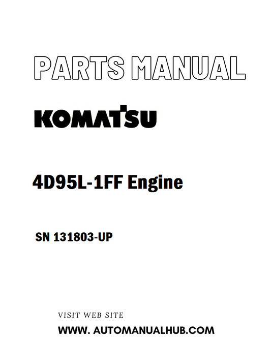 Komatsu 4D95L-1FF Engine Parts Manual SN 131803-UP - PDF