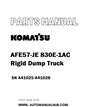 Komatsu AFE57-JE 830E-1AC Rigid Dump Truck Parts Manual SN A41025-A41028 - PDF 