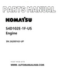 Komatsu S4D102E-1F-US Engine Parts Manual SN 26200163-UP PDF