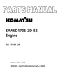 Komatsu SAA6D170E-2D-55 Engine Parts Manual SN 17389-UP PDF