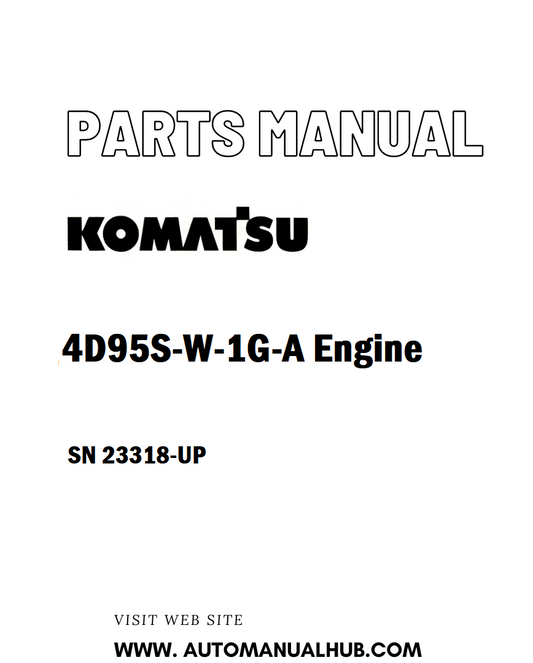 Komatsu 4D95S-W-1G-A Engine Parts Manual SN 23318-UP - PDF