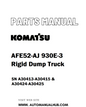 Komatsu AFE52-AJ 930E-3 Rigid Dump Truck Parts Manual SN A30413-A30415 & A30424-A30425 - PDF 