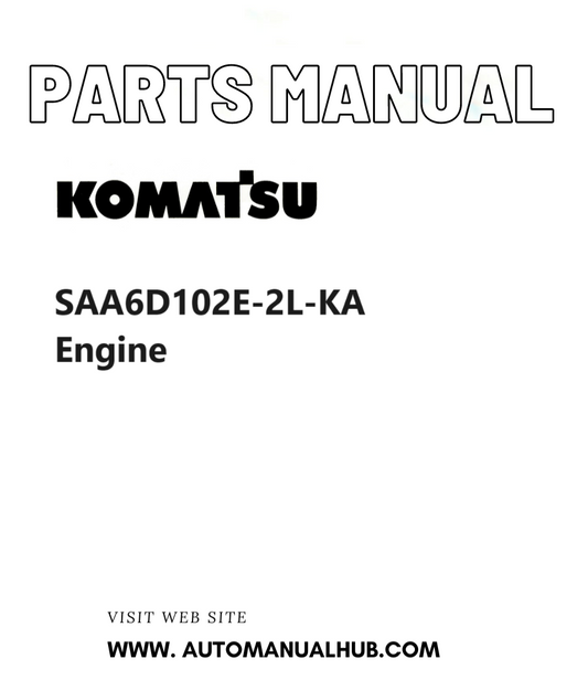 Komatsu SAA6D102E-2L-KA Engine Parts Manual PDF