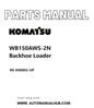 Komatsu WB150AWS-2N Backhoe Loader Parts Manual SN A90002-UP PDF