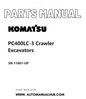 Komatsu PC400LC-3 Crawler Excavators Parts Manual SN 11001-UP PDF