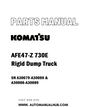 Komatsu AFE47-Z 730E Rigid Dump Truck Parts Manual SN A30079-A30086 & A30088-A30089 - PDF