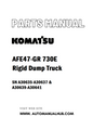 Komatsu AFE47-GR 730E Rigid Dump Truck Parts Manual SN A30635-A30637 & A30639-A30641 - PDF 