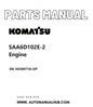 Komatsu SAA6D102E-2 Engine Parts Manual SN 30380718-UP PDF