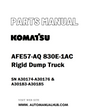 Komatsu AFE57-AQ 830E-1AC Rigid Dump Truck Parts Manual SN A30174-A30176 & A30183-A30185 - PDF 