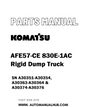 Komatsu AFE57-CE 830E-1AC Rigid Dump Truck Parts Manual SN A30351-A30354, A30363-A30364 & A30374-A30376 - PDF 