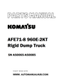Komatsu AFE71-8 960E-2KT Rigid Dump Truck Parts Manual SN A50065-A50085 - PDF 