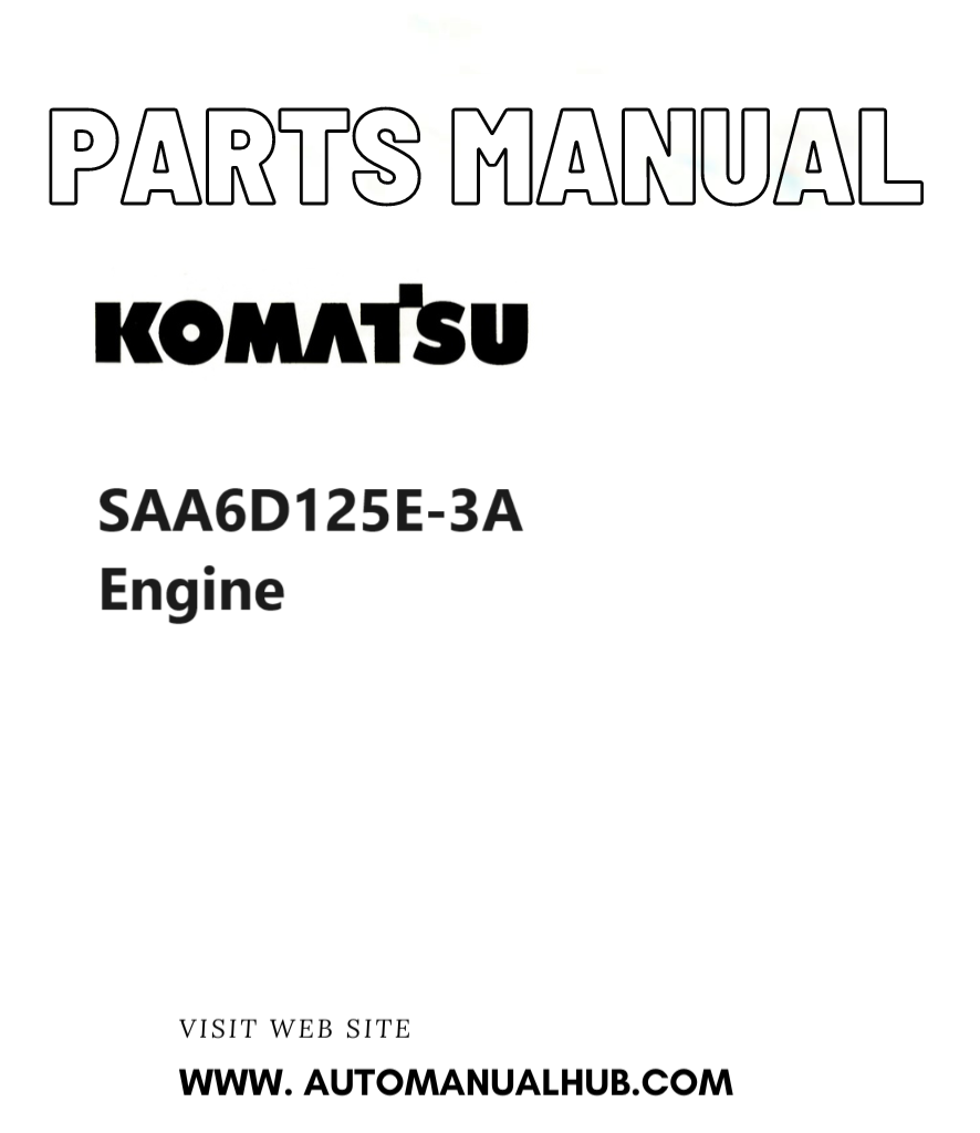 Komatsu SAA6D125E-3A Engine Parts Manual PDF