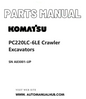 Komatsu PC220LC-6LE Crawler Excavators Parts Manual SN A83001-UP PDF