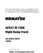 Komatsu AFE47-W 730E Rigid Dump Truck Parts Manual SN 32806-32807 - 32834 - PDF 