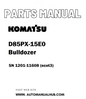 Komatsu D85PX-15E0 Bulldozer Parts Manual SN 1201-11608 (ecot3) - PDF