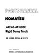 Komatsu AFE43-AX 685E Rigid Dump Truck Parts Manual SN 32363, 32364 & 32371 - PDF