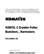 Komatsu 430FXL-1 Crawler Feller Bunchers , Harvesters Parts Manual SN A10001-UP - PDF 