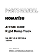 Komatsu AFE50J 830E Rigid Dump Truck Parts Manual SN 32710 & 32738 & 32740 - PDF 