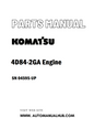 Komatsu 4D84-2GA Engine Parts Manual SN 04595-UP - PDF