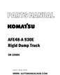 Komatsu AFE48-A 930E Rigid Dump Truck Parts Manual SN 32604 - PDF